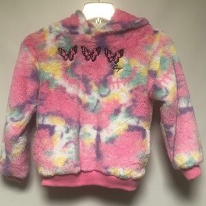 Betsy Johnson faux fur hoodie